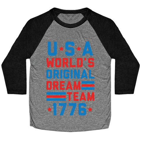 USA World's Original Dream Team 1776 Baseball Tee
