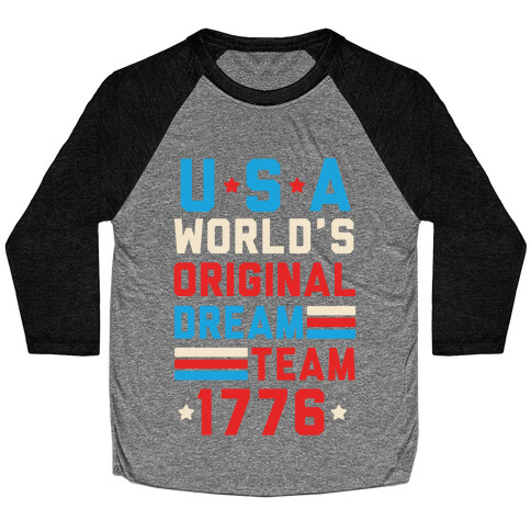 USA World's Original Dream Team 1776 Baseball Tee