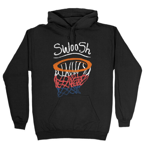 Basketball Hoop Swoosh (Vintage) Hooded Sweatshirt