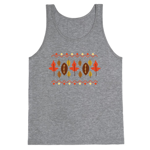 Football Fall Pattern Tank Top