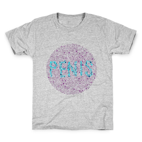 Color Blind Test ( Penis ) Kids T-Shirt