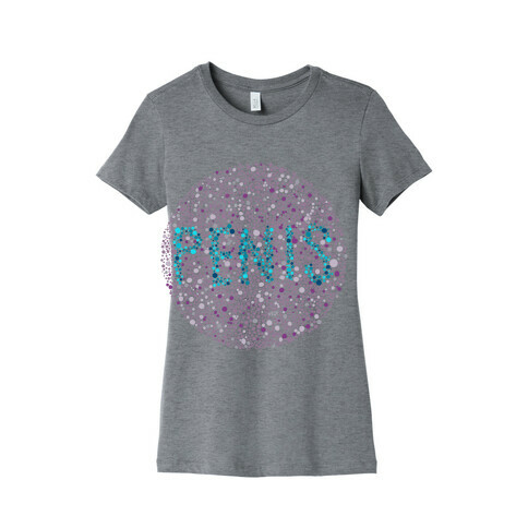 Color Blind Test ( Penis ) Womens T-Shirt