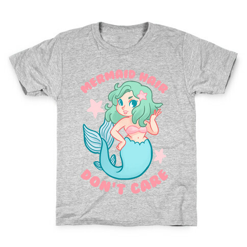 Mermaid Hair Don't Care Kids T-Shirt