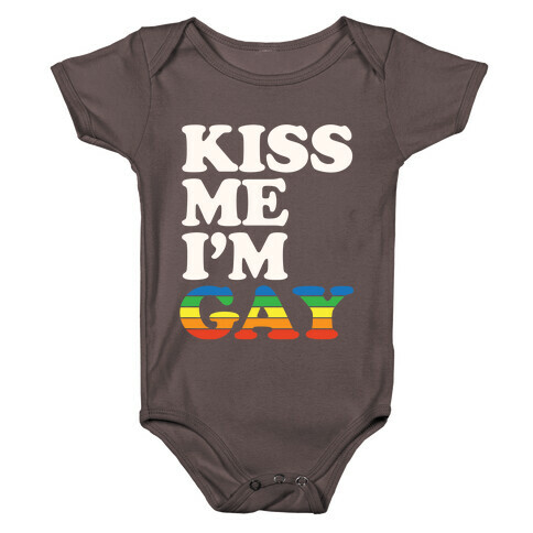 Kiss Me I'm Gay Baby One-Piece