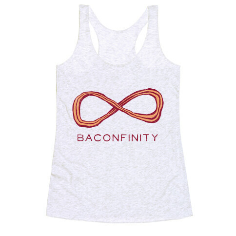 Baconfinity (Applewood Vintage) Racerback Tank Top