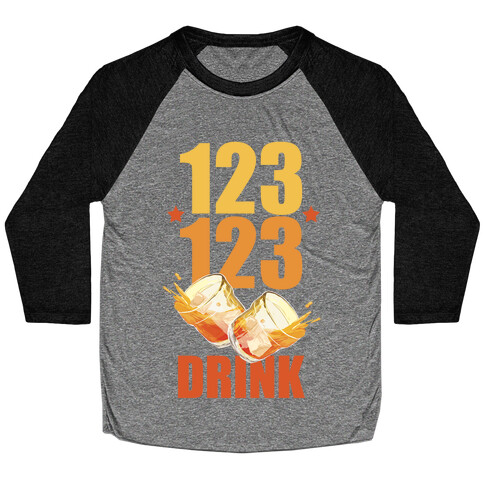 123 123 Drink Baseball Tee