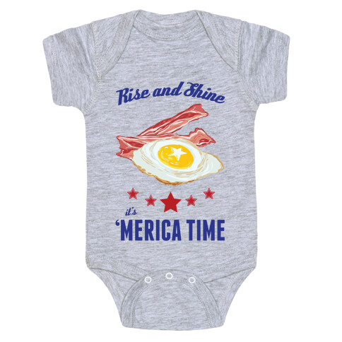 Rise And Shine It's 'Merica Time Baby One-Piece