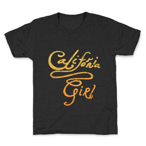 California Girl (Golden Vintage) Kids T-Shirt