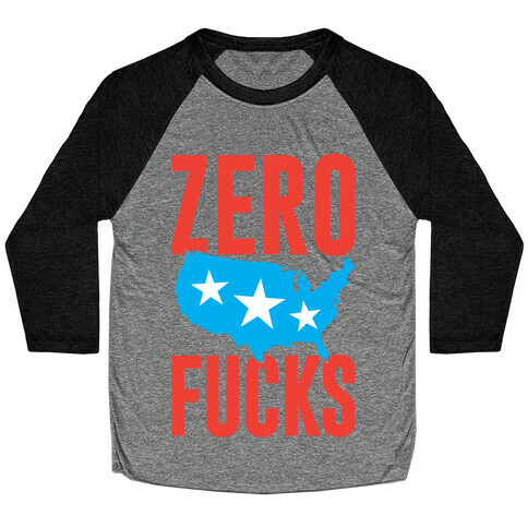 Zero F***s America Baseball Tee