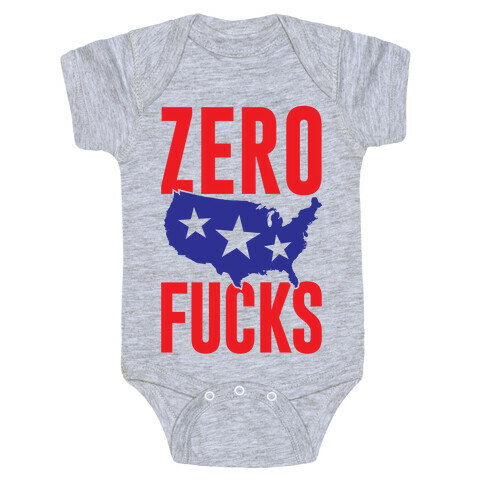 Zero F***s America Baby One-Piece