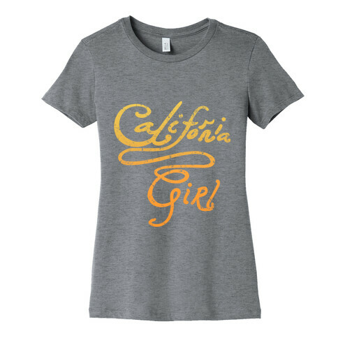 California Girl (Mermaid Vintage) Womens T-Shirt