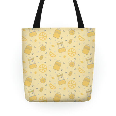 Vintage Inspired Summer Lemonade Stand Pattern Tote