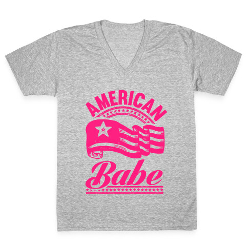 American Babe V-Neck Tee Shirt
