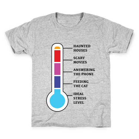 Stress and Anxiety Level Chart Kids T-Shirt