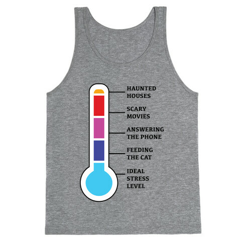 Stress and Anxiety Level Chart Tank Top