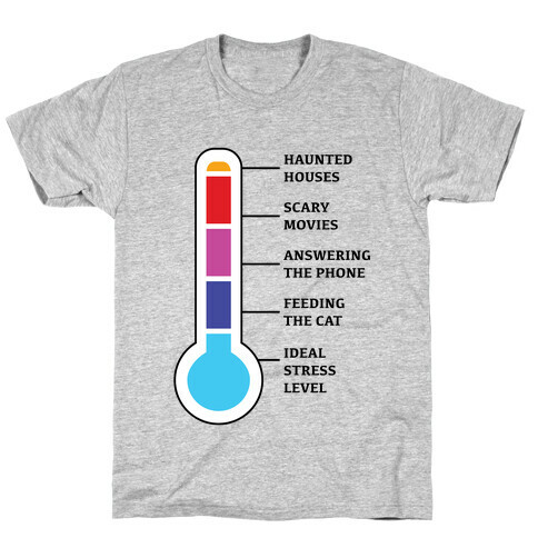 Stress and Anxiety Level Chart T-Shirt