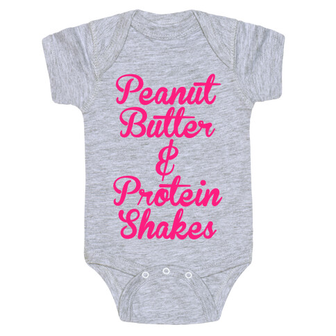 Peanut Butter & Protein Shakes Baby One-Piece