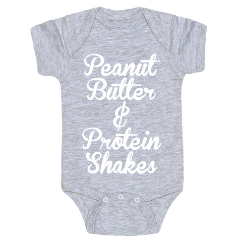Peanut Butter & Protein Shakes Baby One-Piece