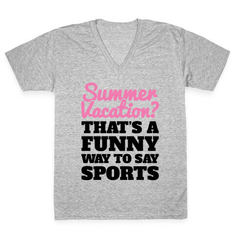 Summer Sports V-Neck Tee Shirt