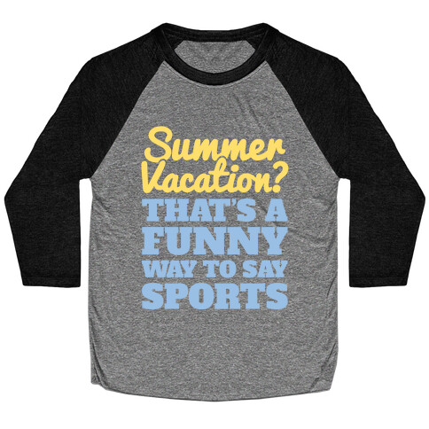 Summer Sports Baseball Tee