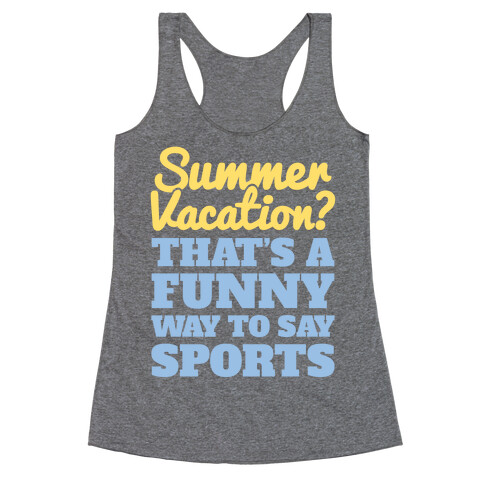 Summer Sports Racerback Tank Top