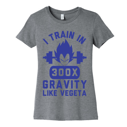 I Train In 300x Gravity Like Vegeta Womens T-Shirt