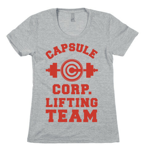 Capsule Corp. Lifting Team Womens T-Shirt
