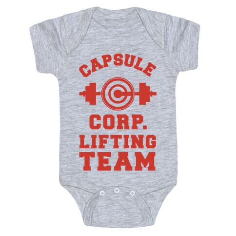 Capsule Corp. Lifting Team Baby One-Piece