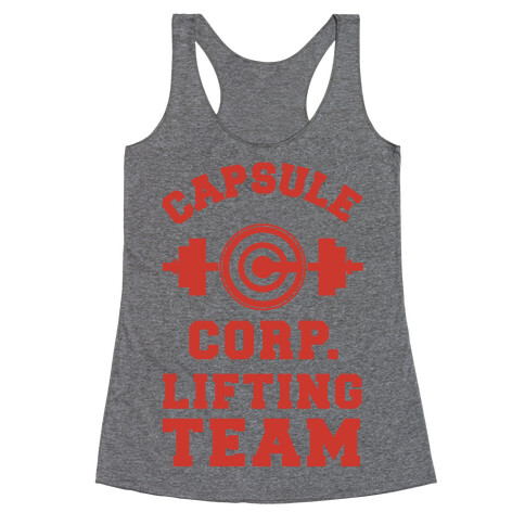 Capsule Corp. Lifting Team Racerback Tank Top