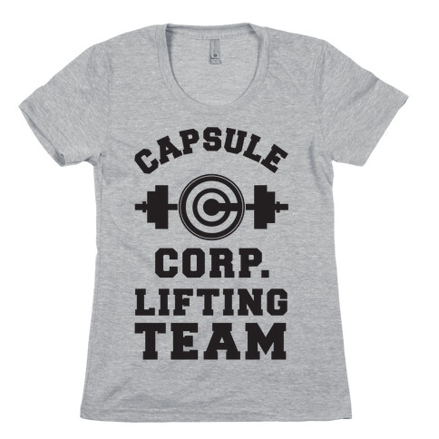 Capsule Corp. Lifting Team Womens T-Shirt