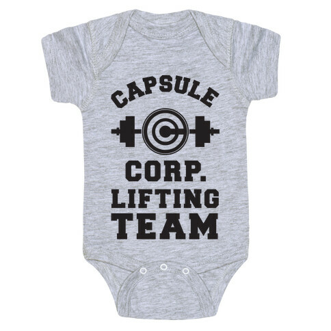 Capsule Corp. Lifting Team Baby One-Piece
