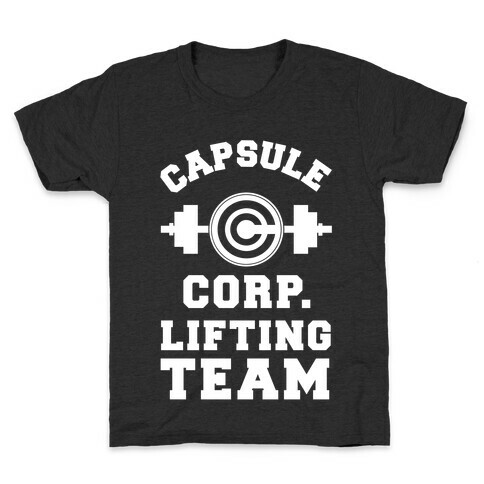Capsule Corp. Lifting Team Kids T-Shirt