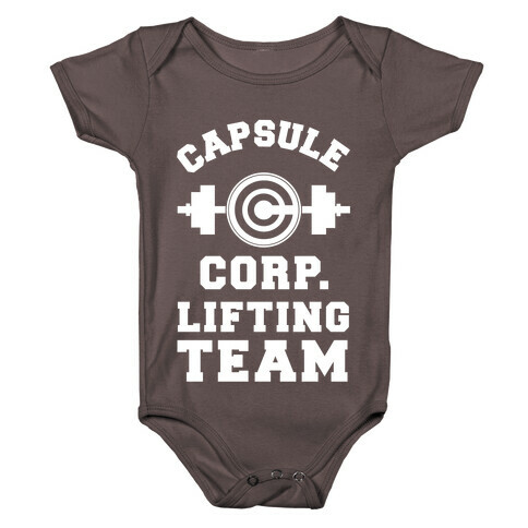 Capsule Corp. Lifting Team Baby One-Piece