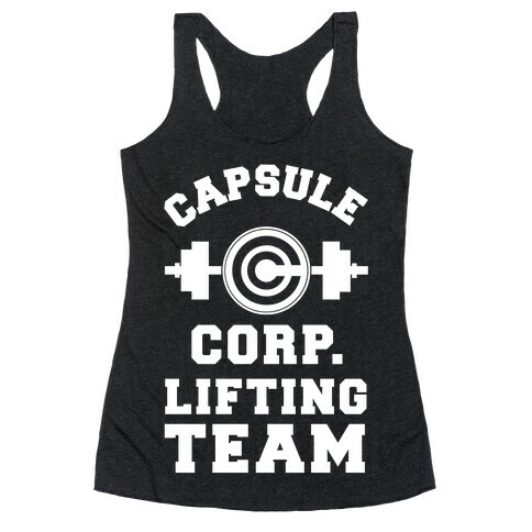 Capsule Corp. Lifting Team Racerback Tank Top