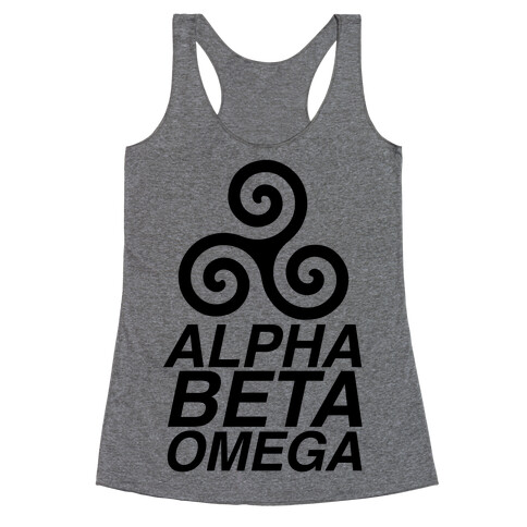 Alpha Beta Omega Racerback Tank Top