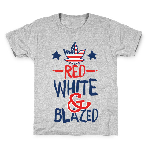 Red, White and Blazed Kids T-Shirt