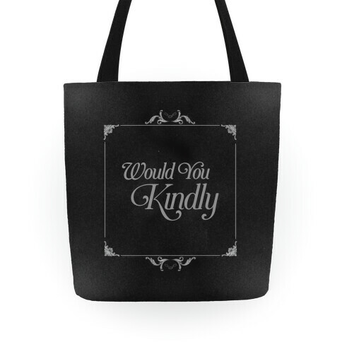 Would You Kindly Silent Movie Frame Tote