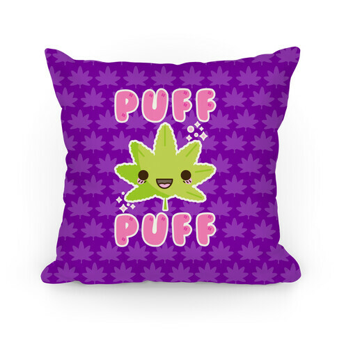 Puff Puff The Kawaii Pot Leaf Pillow