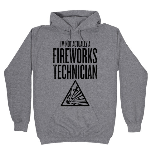 Not Actually A Fireworks Technician Hooded Sweatshirt