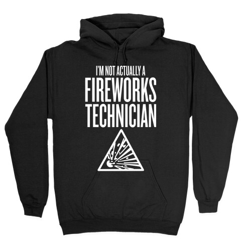 Not Actually A Fireworks Technician Hooded Sweatshirt