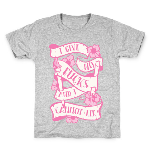 I Give No F***s And I Cannot Lie Kids T-Shirt