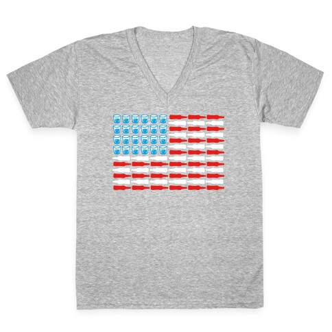 United Drinks of America V-Neck Tee Shirt