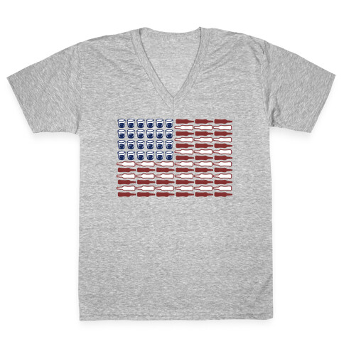 United Drinks of America V-Neck Tee Shirt