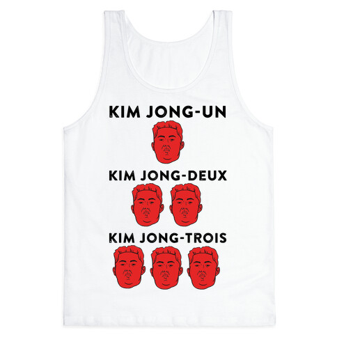 Kim Jong-Un, Kim Jong-Deux, Kim Jong-Trois Tank Top