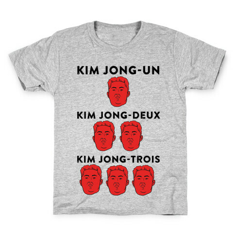 Kim Jong-Un, Kim Jong-Deux, Kim Jong-Trois Kids T-Shirt