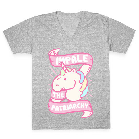Impale The Patriarchy V-Neck Tee Shirt