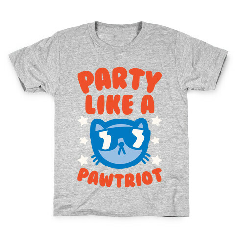 Party Like A Pawtriot Kids T-Shirt