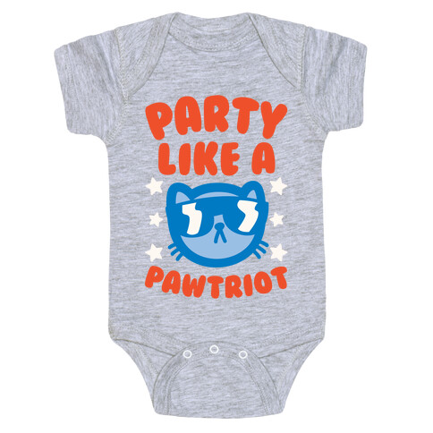 Party Like A Pawtriot Baby One-Piece