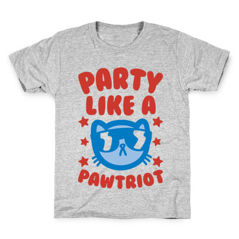 Party Like A Pawtriot Kids T-Shirt