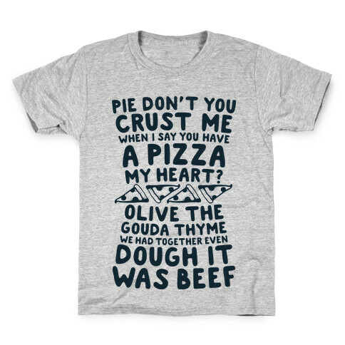 A Pizza My Heart Kids T-Shirt